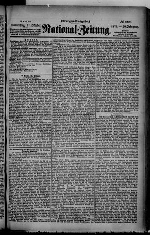 Nationalzeitung vom 21.10.1875