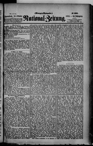 Nationalzeitung vom 23.10.1875