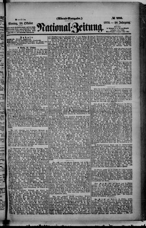 Nationalzeitung on Oct 25, 1875