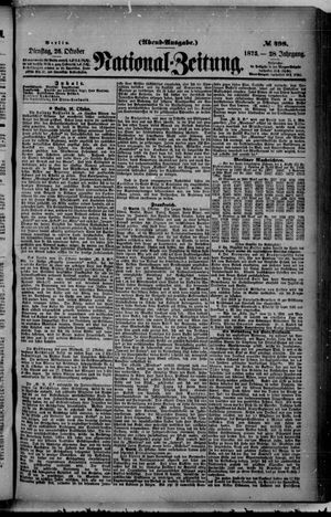 National-Zeitung vom 26.10.1875