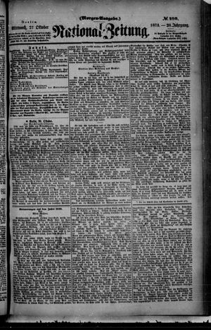 Nationalzeitung on Oct 27, 1875