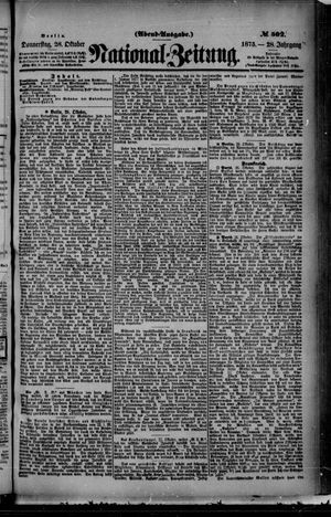 Nationalzeitung vom 28.10.1875
