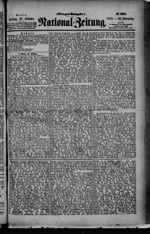 Nationalzeitung on Oct 29, 1875