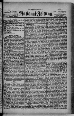 Nationalzeitung on Oct 31, 1875