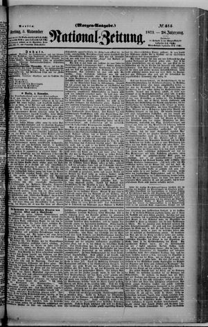 Nationalzeitung vom 05.11.1875