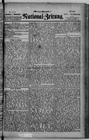 National-Zeitung vom 07.11.1875