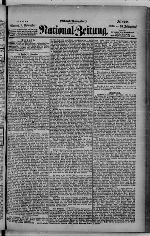 Nationalzeitung vom 08.11.1875