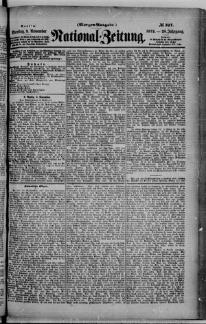 Nationalzeitung on Nov 9, 1875