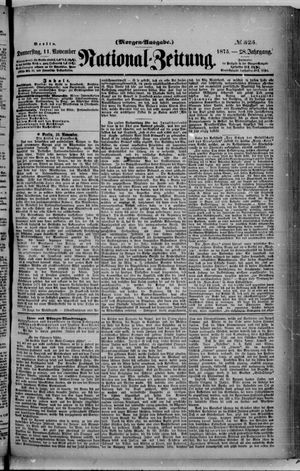 National-Zeitung vom 11.11.1875