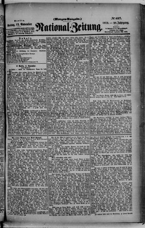 Nationalzeitung on Nov 12, 1875