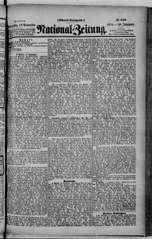 National-Zeitung vom 18.11.1875