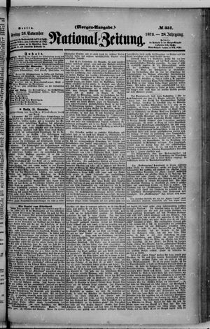 Nationalzeitung on Nov 26, 1875