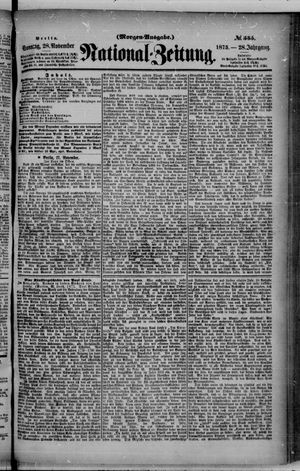National-Zeitung vom 28.11.1875