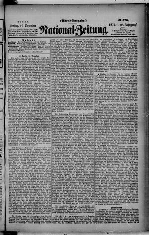 Nationalzeitung vom 10.12.1875