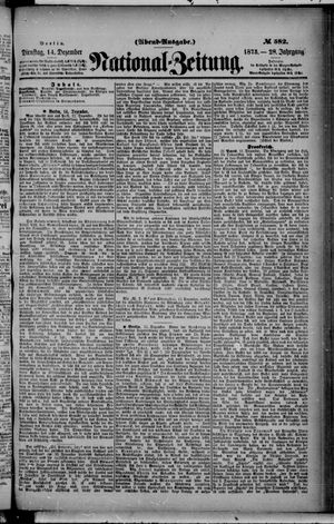 Nationalzeitung vom 14.12.1875