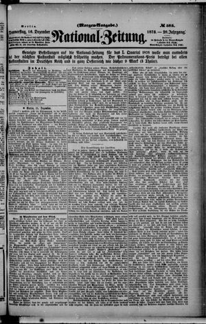 National-Zeitung vom 16.12.1875