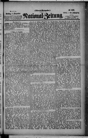 Nationalzeitung on Dec 17, 1875