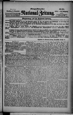 Nationalzeitung vom 21.12.1875