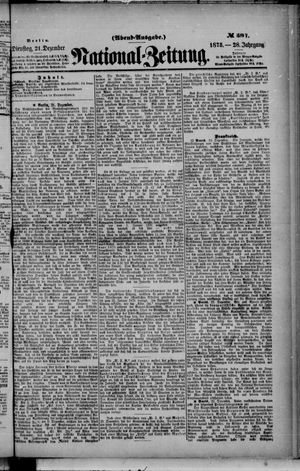 Nationalzeitung on Dec 21, 1875