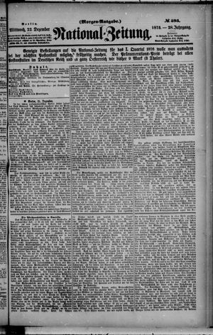 National-Zeitung vom 22.12.1875