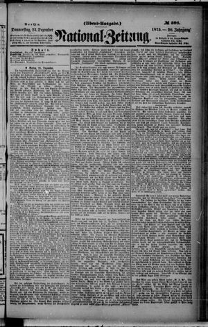 Nationalzeitung vom 23.12.1875