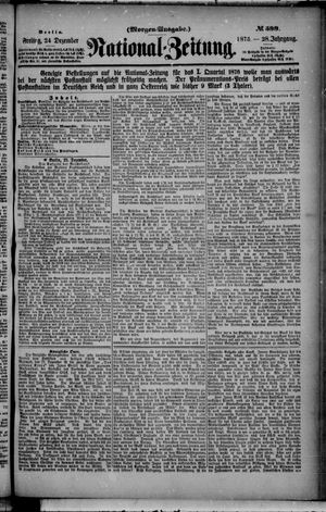 Nationalzeitung on Dec 24, 1875