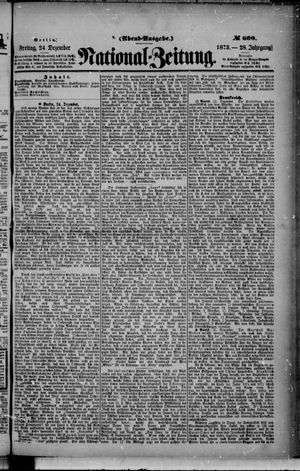 Nationalzeitung vom 24.12.1875