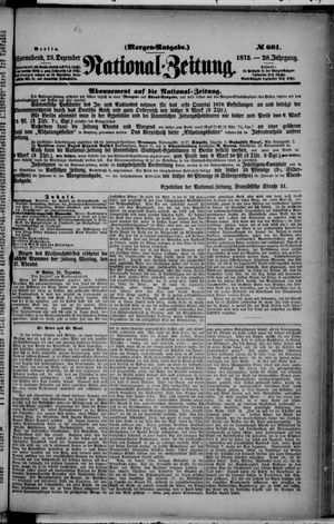 Nationalzeitung vom 25.12.1875