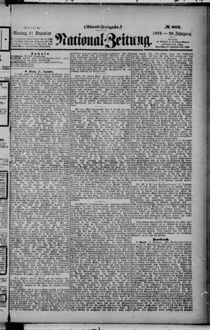 Nationalzeitung on Dec 27, 1875