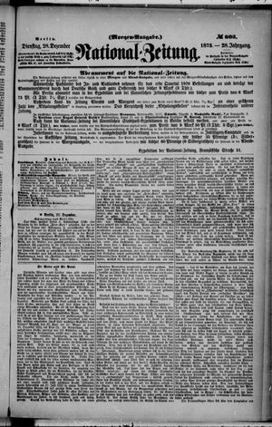 Nationalzeitung on Dec 28, 1875