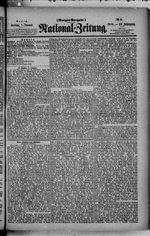 Nationalzeitung on Jan 7, 1876