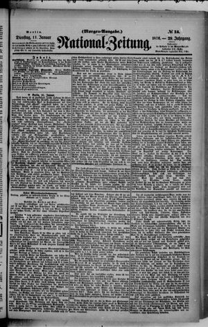 Nationalzeitung vom 11.01.1876