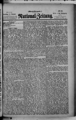 Nationalzeitung vom 11.01.1876