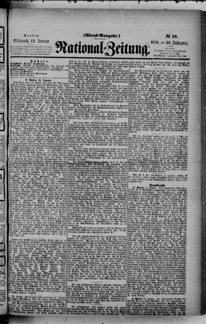 National-Zeitung vom 12.01.1876