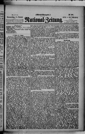 Nationalzeitung on Jan 13, 1876
