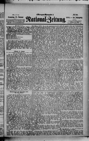 National-Zeitung on Jan 16, 1876