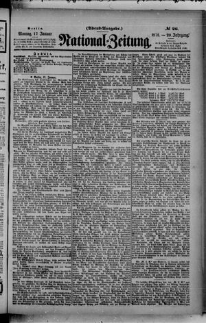Nationalzeitung on Jan 17, 1876