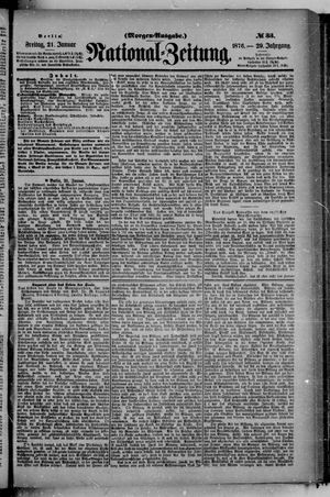 Nationalzeitung vom 21.01.1876