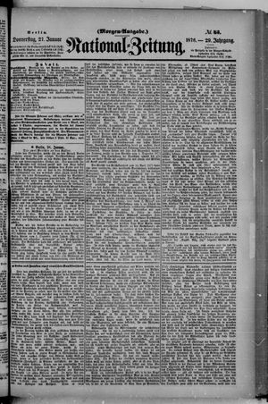 Nationalzeitung vom 27.01.1876