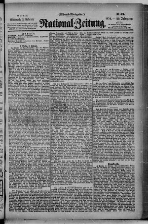 Nationalzeitung vom 02.02.1876
