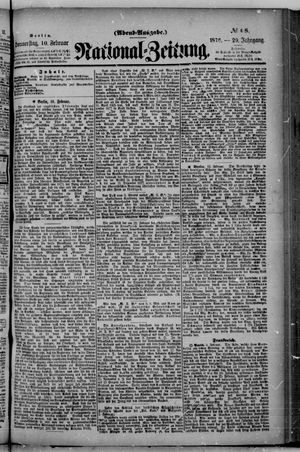Nationalzeitung vom 10.02.1876