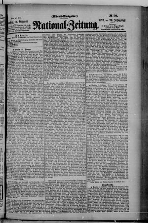 Nationalzeitung on Feb 15, 1876