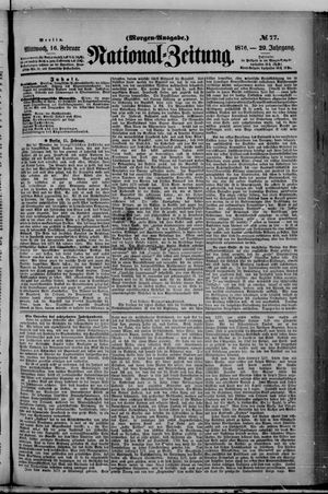 Nationalzeitung on Feb 16, 1876