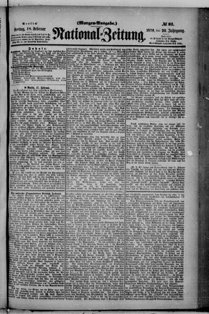 Nationalzeitung on Feb 18, 1876