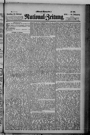 Nationalzeitung vom 22.02.1876