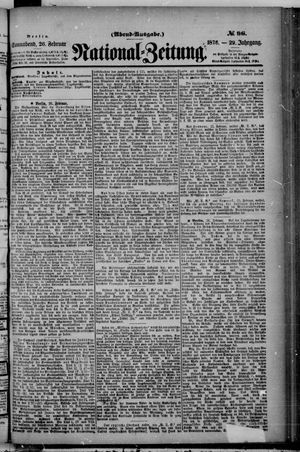 Nationalzeitung on Feb 26, 1876
