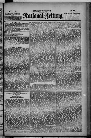 Nationalzeitung on Feb 29, 1876