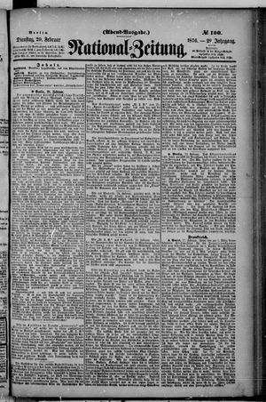 Nationalzeitung on Feb 29, 1876