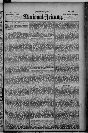 National-Zeitung vom 02.03.1876