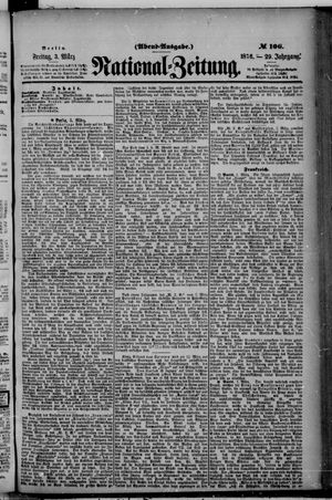 Nationalzeitung vom 03.03.1876